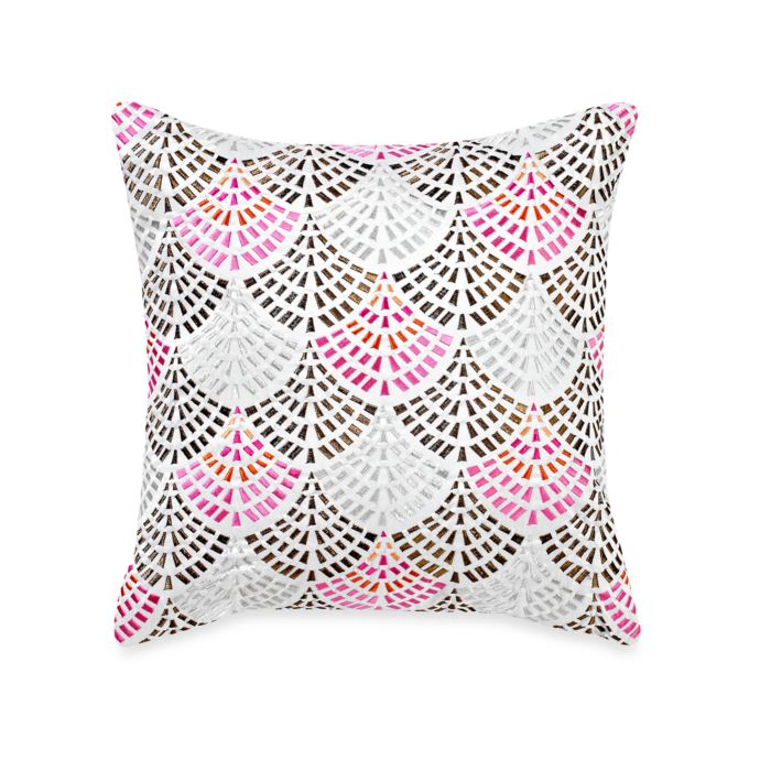 Blissliving® Malia Embroidered Square Toss Pillow Bed Bath & Beyond