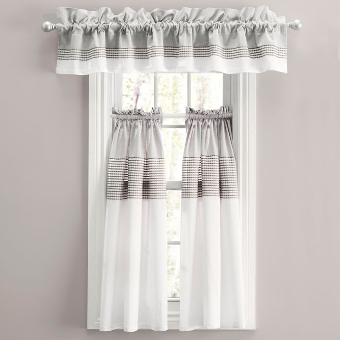 Nora 45 Inch Window Curtain Tier Pair Bed Bath Beyond