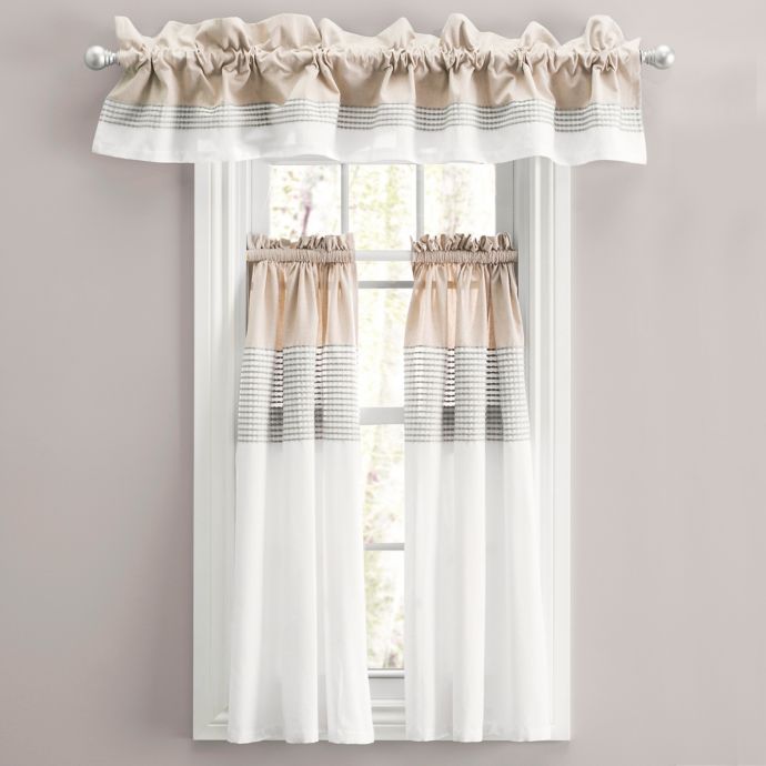 Nora 45 Inch Window Curtain Tier Pair Bed Bath Beyond