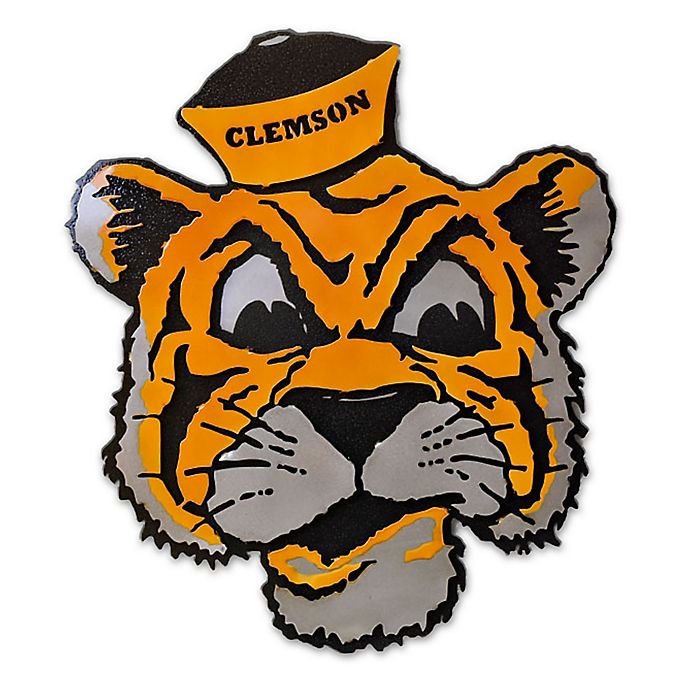 Clemson University Retro Tiger Hex Head Art Work Bed