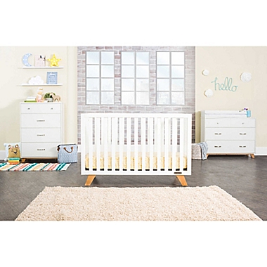 Child Craft&trade; Forever Eclectic&trade;SOHO 4-in-1 Convertible Crib in White/Natural. View a larger version of this product image.