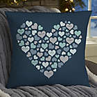 Alternate image 0 for Hearts of Hearts Personalized Throw Pillow