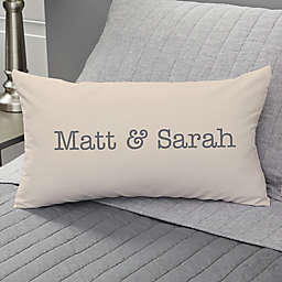 Write Your Own Romantic Expressions Personalized Throw Pillow