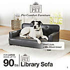 Alternate image 2 for Enchanted Home Pet Library Pet Sofa in Brown Pebble