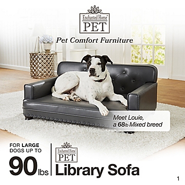 Enchanted Home Pet Library Pet Sofa in Brown Pebble. View a larger version of this product image.