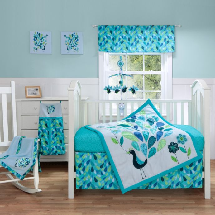 Bananafish Peacock Blue Nursery Collection Bed Bath Beyond