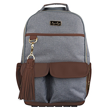Itzy Ritzy® Boss Diaper Bag Backpack in Handsome Heather Grey. View a larger version of this product image.