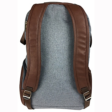 Itzy Ritzy&reg; Boss Diaper Bag Backpack in Handsome Heather Grey. View a larger version of this product image.