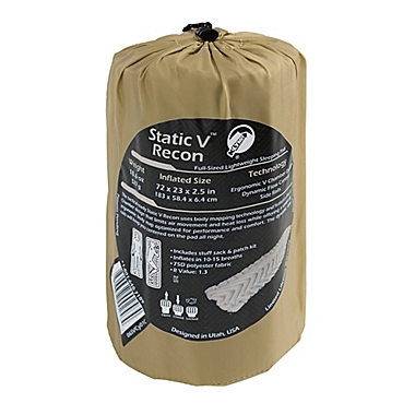 Klymit&reg; Static V&trade; Recon Camping Sleeping Pad in Tan. View a larger version of this product image.