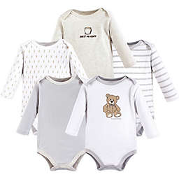 Hudson Baby® Size 3-6M 5-Pack Bear Long Sleeve Bodysuits
