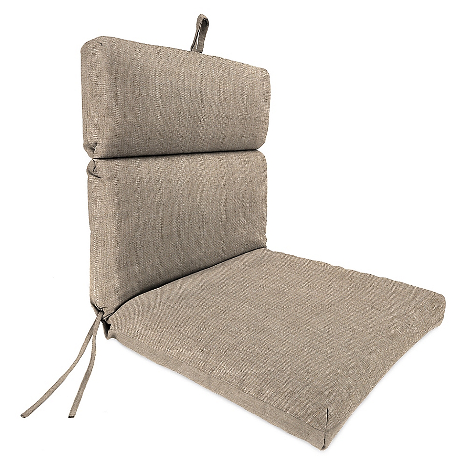 Solid Boxed Edge Dining Chair Cushion, Beige Dining Chair Cushions