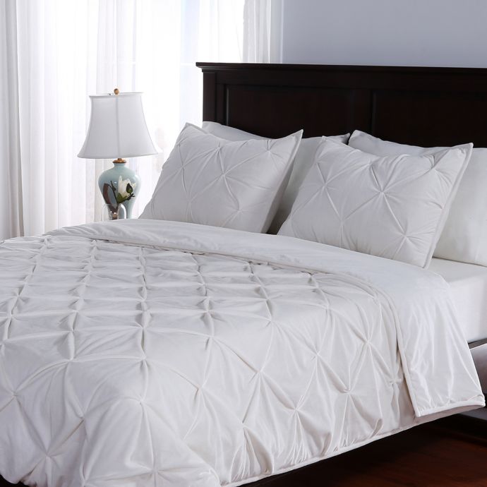 Berkshire Blanket Pleated Suedemink Comforter Set Bed Bath
