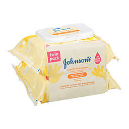 Johnson & Johnson® 2-Count Hand & Face Disposable Wipes