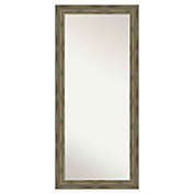 Amanti Art Rustic Alexandria 30-Inch x 66-Inch Greywashed Framed Floor/Leaner Mirror