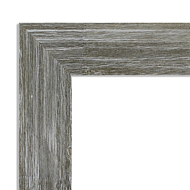 Amanti Art Narrow Fencepost Grey 41-Inch x 29-Inch Framed Wall Mirror. View a larger version of this product image.