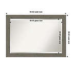 Alternate image 3 for Amanti Art Narrow Fencepost Grey 41-Inch x 29-Inch Framed Wall Mirror
