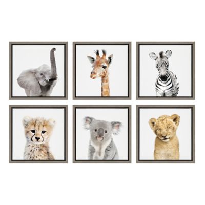 animal canvas for nursery