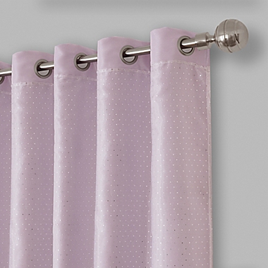 Elrene Aurora Kids 63-Inch Grommet Darkening Layered Sheer Curtain Panel in Lavender (Single). View a larger version of this product image.