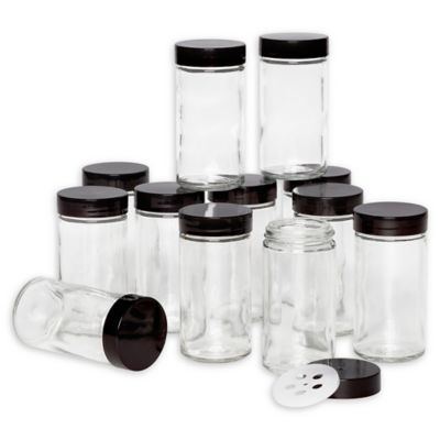 glass spice jars with lids