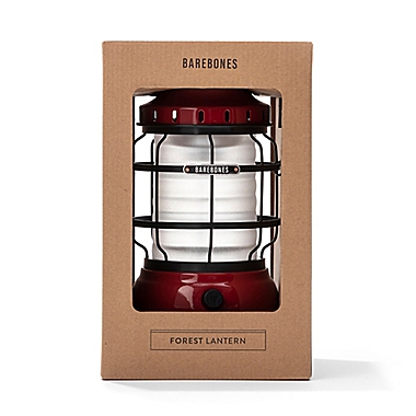 Barebones Rechargeable Forest Lantern in Red. View a larger version of this product image.