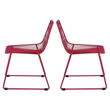 Acessentials&reg; Wire Activity Chairs in Bright Pink (Set of 2). View a larger version of this product image.