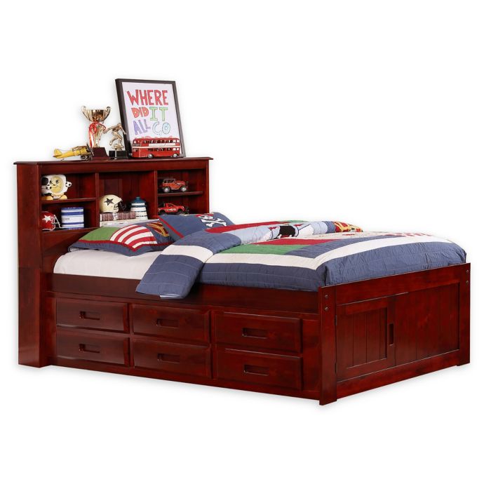 Discovery World Furniture Twin Bookcase Captain S Bed With 6