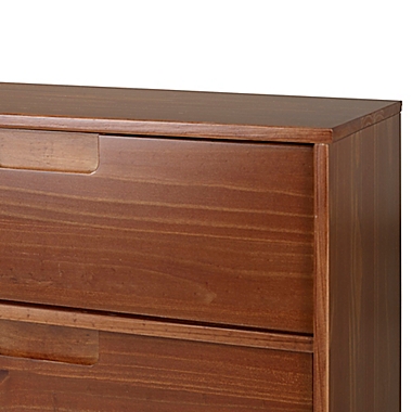 Forest Gate&trade; Diana 6-Drawer Solid Wood Dresser in Walnut. View a larger version of this product image.