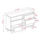 Alternate image 4 for Forest Gate&trade; Diana 6-Drawer Solid Wood Dresser in Walnut