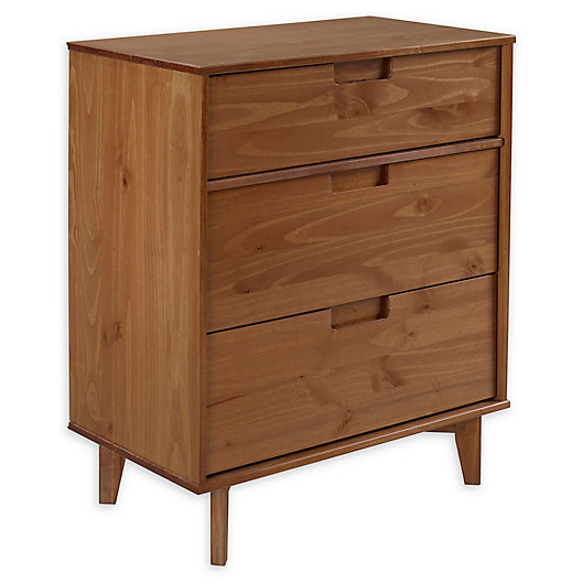 Diana Solid Wood 3 Drawer Dresser, Room Essentials Modern Gallery 3 Drawer Dresser Instructions