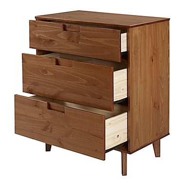 Forest Gate&trade; Diana Solid Wood 3-Drawer Dresser in Caramel. View a larger version of this product image.