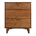 Alternate image 4 for Forest Gate&trade; Diana Solid Wood 3-Drawer Dresser in Caramel