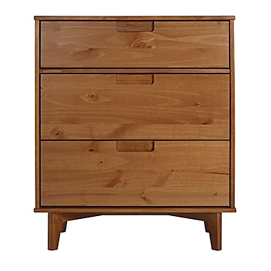 Forest Gate&trade; Diana Solid Wood 3-Drawer Dresser in Caramel. View a larger version of this product image.