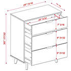 Alternate image 8 for Forest Gate&trade; Diana Solid Wood 3-Drawer Dresser in Caramel