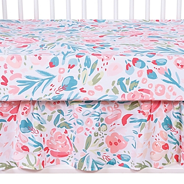Trend Lab&reg; Painterly Floral 3-Piece Crib Bedding Set. View a larger version of this product image.