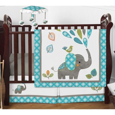 sweet jojo elephant crib bedding