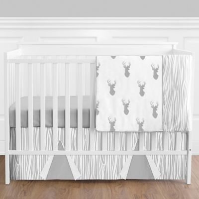 sweet jojo crib bedding woodland