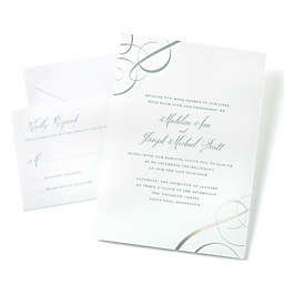 Gartner Studios® 50-Count Foil Swirls Invitation Kit in Silver