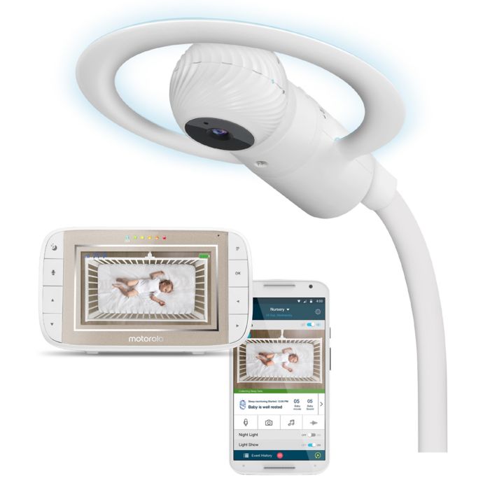 Motorola Halo Over The Crib Wi Fi Baby Monitor Camera With Handheld Unit Buybuy Baby