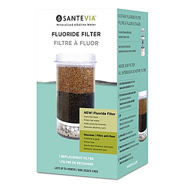 Santevia Fluoride Water Filter Bed, Santevia Water Filtration Countertop Model With Fluoride Filter