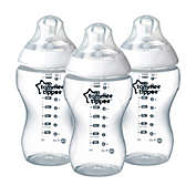 Tommee Tippee Closer to Nature 3-Pack 11 oz. Added Cereal Clear Bottles