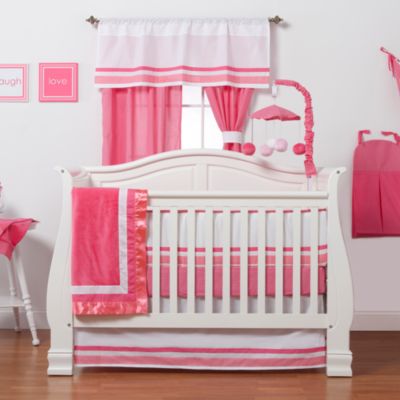 hot pink crib bedding