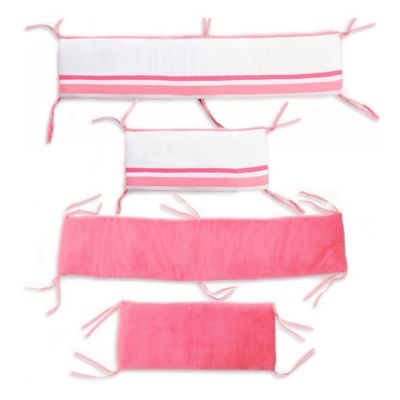 hot pink crib bumper