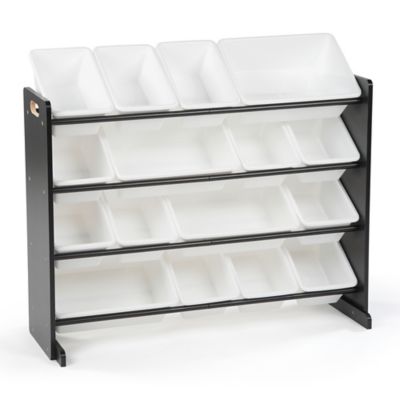 black toy organizer