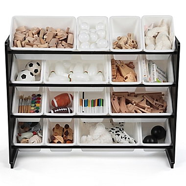 Tot Tutors Jayden Super-Sized Toy Organizer in Black/White. View a larger version of this product image.