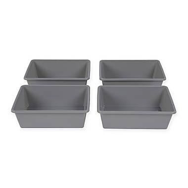 Tot Tutors Large Storage Bins in Grey (Set of 4). View a larger version of this product image.