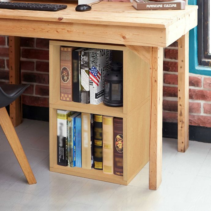 Way Basics Tool Free Assembly Under Desk Shelf Organizer Bed