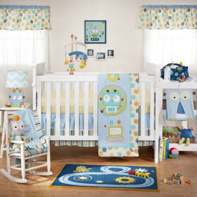 robot crib bedding