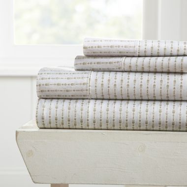 Home Collection Beaded Arrows Full Sheet Set in Sage. View a larger version of this product image.