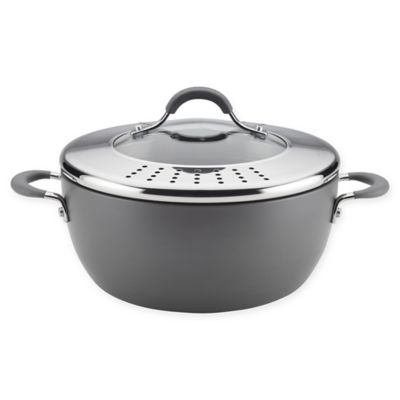 4.5 Quart Circulon Acclaim Hard Anodized Nonstick Casserole Dish//Casserole Pan with Lid Black