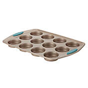 Rachael Ray&trade; Cucina Nonstick 12-Cup Bite-Size Baker Pan in Latte Brown/Agave Blue